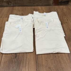 Lot of 5 Bella Canvas Unisex Tshirts White Wholesale Blanks Size XL NEW